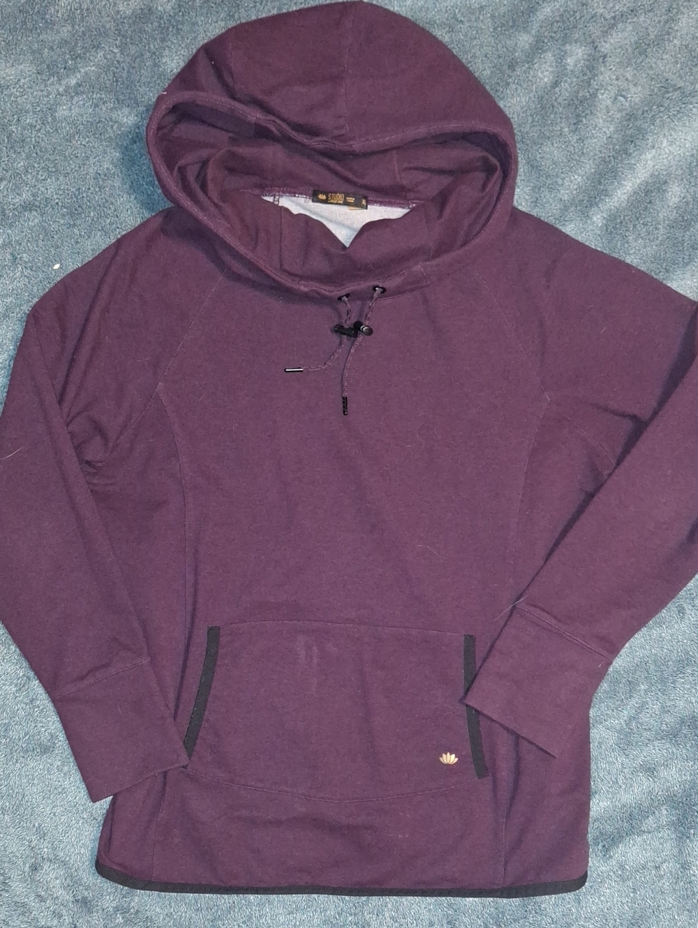 Studio Energy Zone Women's Purple Cowl Neck Pullover Sweater